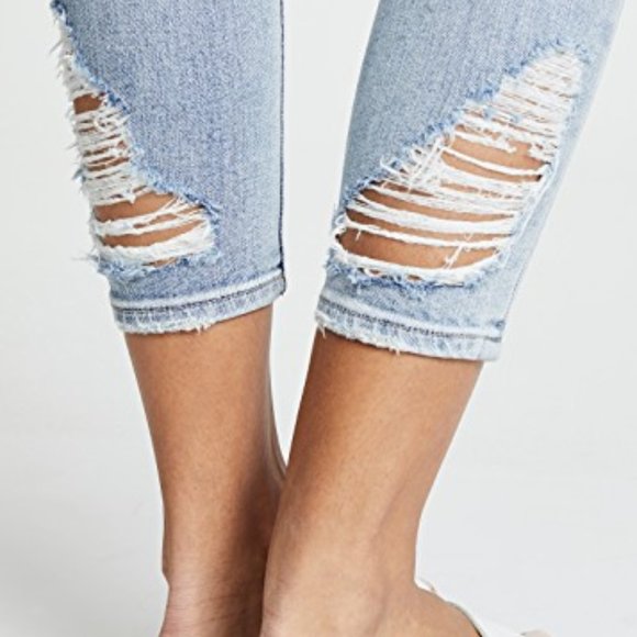 J BRAND 9326 Amateur Skinny Crop Distress Jeans - Picture 4 of 7